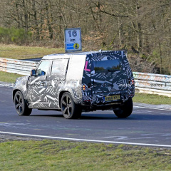 Новый Land Rover Defender замечен на гоночной трассе Нюрбургринг в Германии