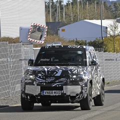 Новый Land Rover Defender замечен на гоночной трассе Нюрбургринг в Германии