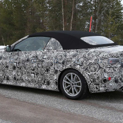 BMW 4 Series Cabrio 2020 года на тестах в Швеции