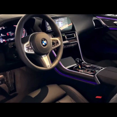 BMW 840d xDrive на максимальной скорости на автобане