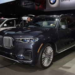 BMW X7 с фейслифтингом на автосалоне в Шанхае