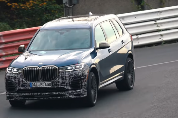 BMW ALPINA XB7 2020 разогревается на трассе в Нюрбургринге BMW X6 серия G06