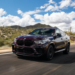 BMW X6 M 2020 года в цвете Ametrine Metallic