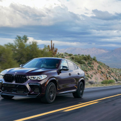 BMW X6 M 2020 года в цвете Ametrine Metallic