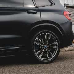 BMW X3 M40d G01 в замерзшем черном матовом цвете