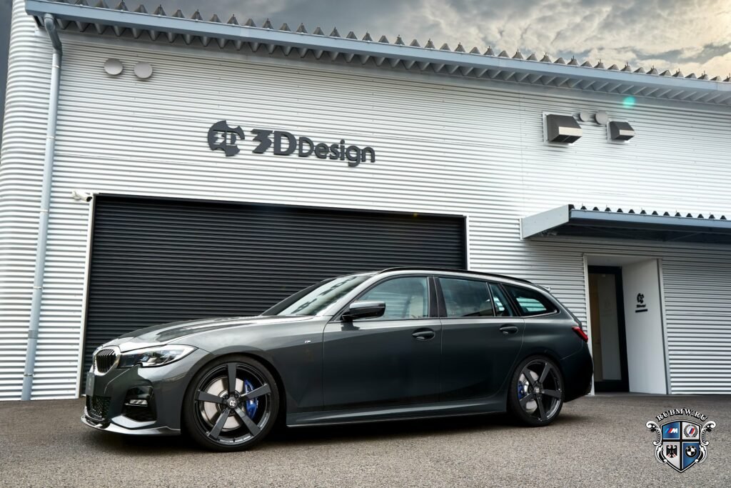 BMW 3 серии Touring G21 с 3D дизайнерским тюнингом выглядит очень злым