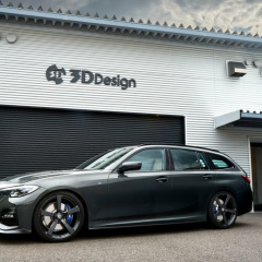 BMW 3 серии Touring G21 с 3D дизайнерским тюнингом выглядит очень злым