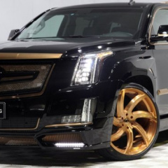 Автомобиль для супер-рэперов и наркодилеров: чёрно-золотой Cadillac Escaladec