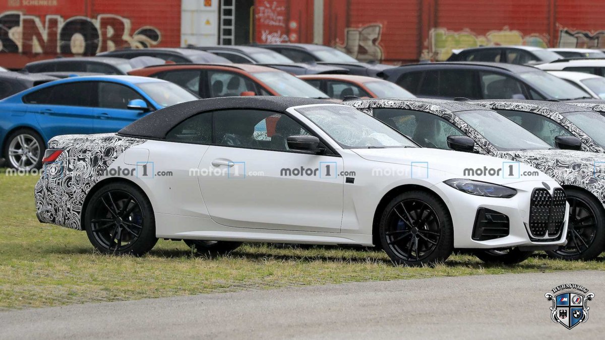 BMW 4 серии Cabrio почти полностью открыт, и готовится к презентации