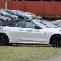 BMW 4 серии Cabrio почти полностью открыт, и готовится к презентации