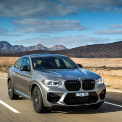 Обновленная версия BMW X4 M LCI с увеличенной решеткой радиатора замечена на скоростных тестах