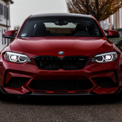 BMW M2 Competition в эксклюзивной красной пленке Burgundy Red