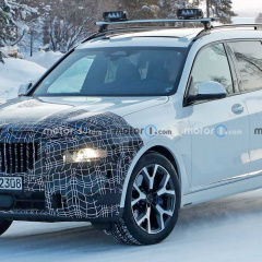 Обновленный BMW X7 предстал на новых шпионских фото