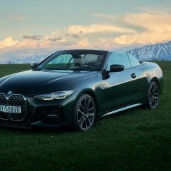 Второе поколение кабриолета 4-й серии BMW 430i G23 Convertible в цвете San Remo Green