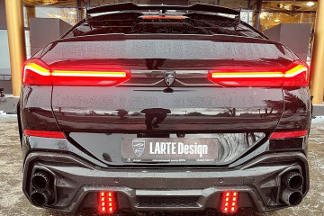 BMW X6 G06 от LARTE Design получил многоуровневые выхлопные трубы и карбоновый пакет