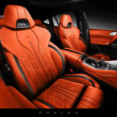 BMW X6 M с салоном цвета Lamborghini Orange от Carlex Design