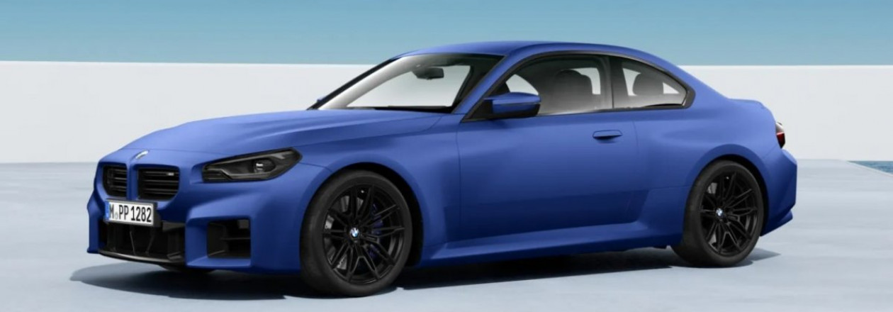 Впервые представлены новые цвета для BMW M2 2023: Frozen Pure Grey и Frozen Portimao Blue