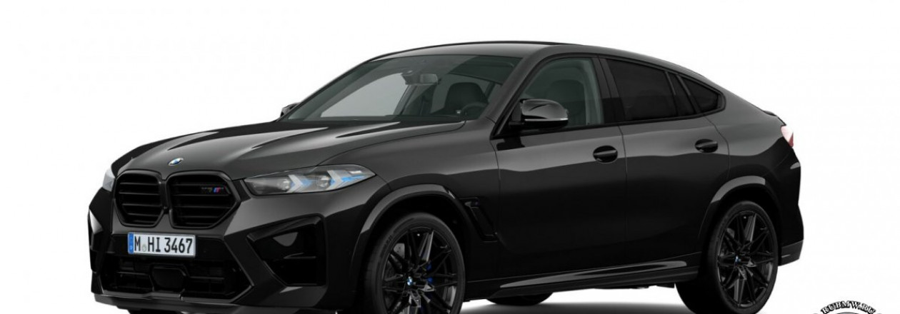 Полностью черный BMW X6 M 2024 в видеоролике Walkaround