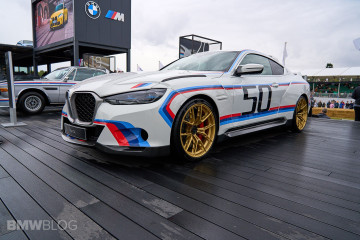 Новый BMW 3.0 CSL рядом с предшественником E9 на выставке Goodwood BMW 4 серия G83