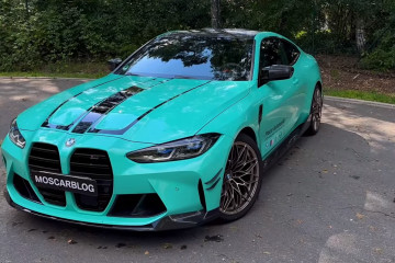 BMW M4 мятно-зеленого цвета с деталями M Performance :: BMW :: 4 серия :: G82 BMW M4 мятно-зеленого цвета с деталями M Performance BMW 4 серия G82