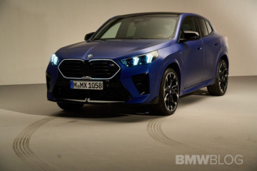 2024 BMW X2 M35i в цвете Portimao Blue на реальных фотоснимках BMW X2 Серия U10