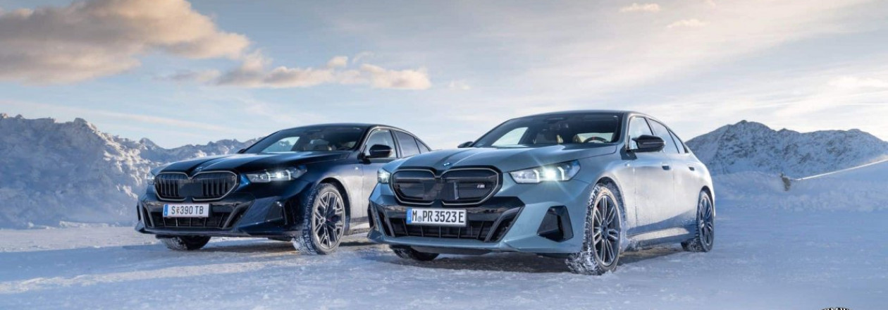 BMW i5 M60 и 520d поднимаются в Австрийские Альпы, ради заезда по заснеженной трассе BMW i5 M60 и 520d поднимаются в Австрийские Альпы, ради заезда по заснеженной трассе