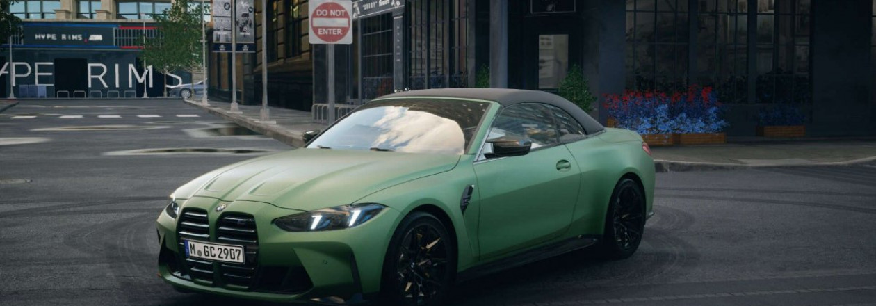 Frozen Deep Green Metallic 2025 BMW M4 Cabrio на BMW Welt Frozen Deep Green Metallic 2025 BMW M4 Cabrio на BMW Welt