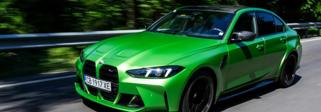BMW M3 в цвете Frozen Tampa Bay Green BMW M3 в цвете Frozen Tampa Bay Green